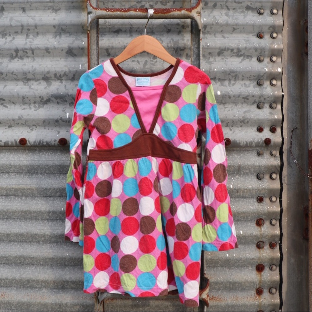 Patsy Aiken Pink Polka Dot Long Sleeve Shirt